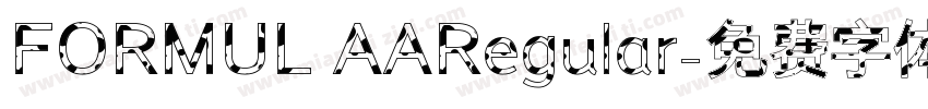 FORMUL AARegular字体转换